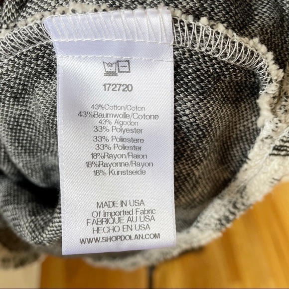 Dolan Savannah Asymetric Ruffle Textured Top L - Picture 9 of 10